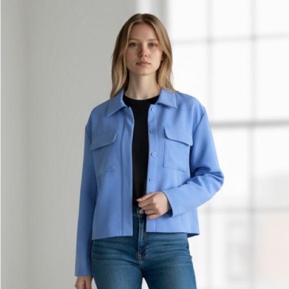 Autres Filles Blue Tailored Blazer with Structured Design - Picture 1 of 6